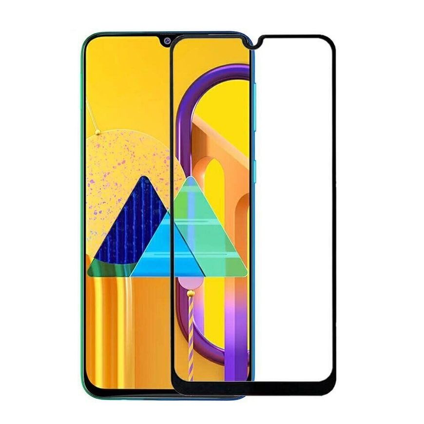 Защитное стекло 2.5D на весь экран для Samsung Galaxy M30s - Черный фото 1