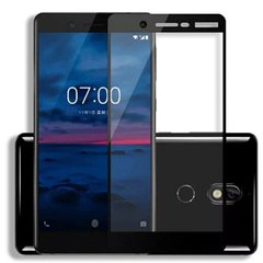 Защитное стекло 2.5D на весь экран для Nokia 6.1 - Чёрный фото 1