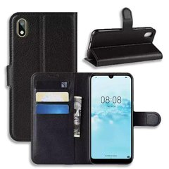 Чехол-Книжка с карманами для карт на Huawei Y5 (2019) / Honor 8S - Черный фото 1
