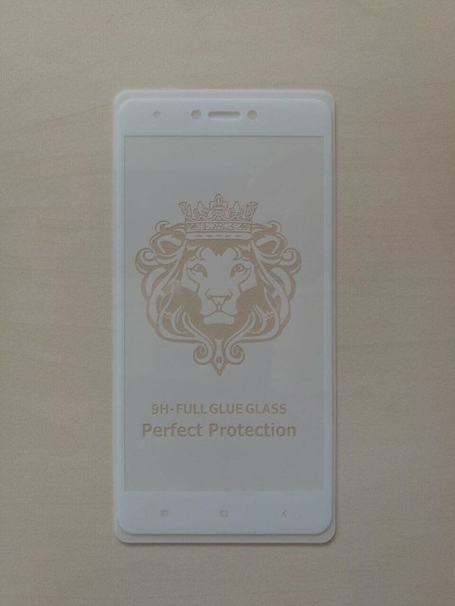 Захисне скло 9D на весь екран (на пластині) для Xiaomi Redmi Note 4X - Білий фото 1