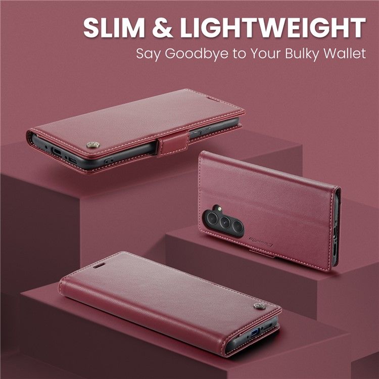 Шкіряний чохол-книжка Retro Case для Samsung Galaxy A54 колір Червоний