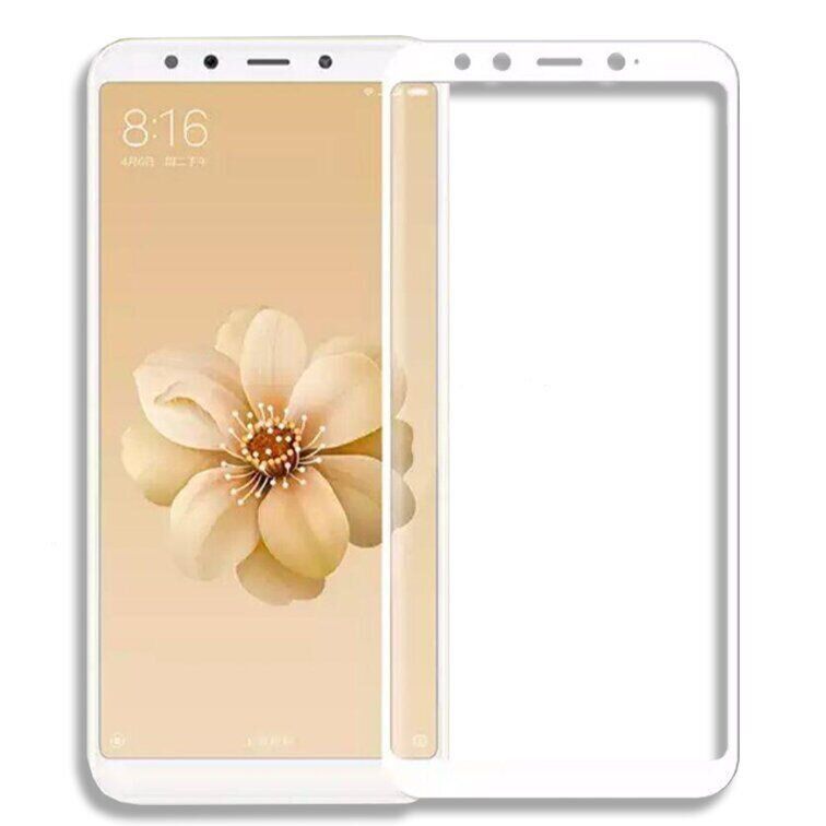 Защитное стекло 2.5D на весь экран для Xiaomi Mi A2 - Белый фото 2