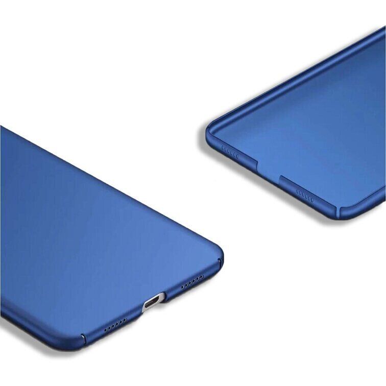 Чехол Бампер с покрытием Soft-touch для Xiaomi Mi Max 3 - Синий фото 3