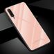 Силиконовый чехол со Стеклянной крышкой для Samsung Galaxy A7 (2018) / A750 - Розовый фото 2
