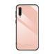 Силиконовый чехол со Стеклянной крышкой для Samsung Galaxy A7 (2018) / A750 - Розовый фото 1