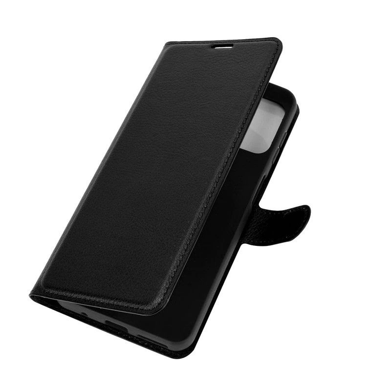 Чехол-Книжка с карманами для карт на Motorola G9 Plus - Черный фото 4