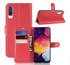 Чехол-Книжка с карманами для карт для Samsung Galaxy A30s / A50 / A50s - Красный фото 1