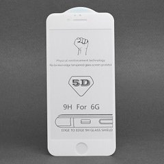 Защитное стекло Full Cover 5D для iPhone 6 / 6S - Белый фото 1