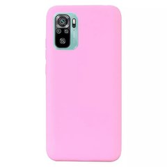 Чехол Candy Silicone для Xiaomi Redmi Note 10 4G - Розовый фото 1