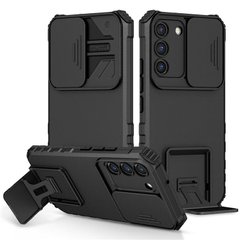 Чехол Kickstand с защитой камеры для Samsung Galaxy S21 FE цвет Черный