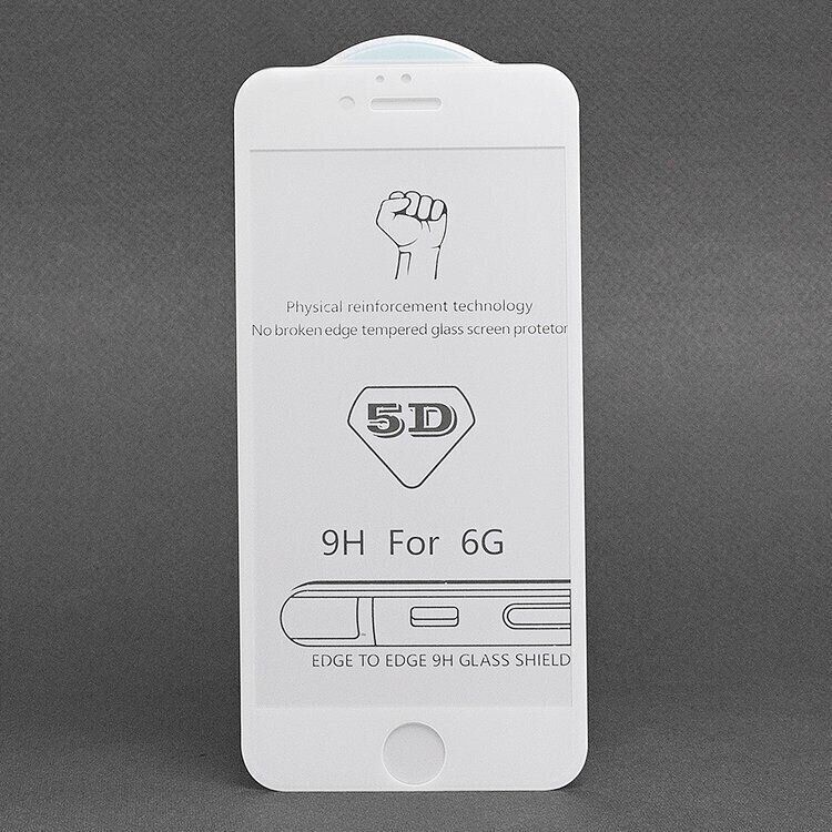Захисне скло Full Cover 5D для iPhone 6 / 6S - Білий фото 1