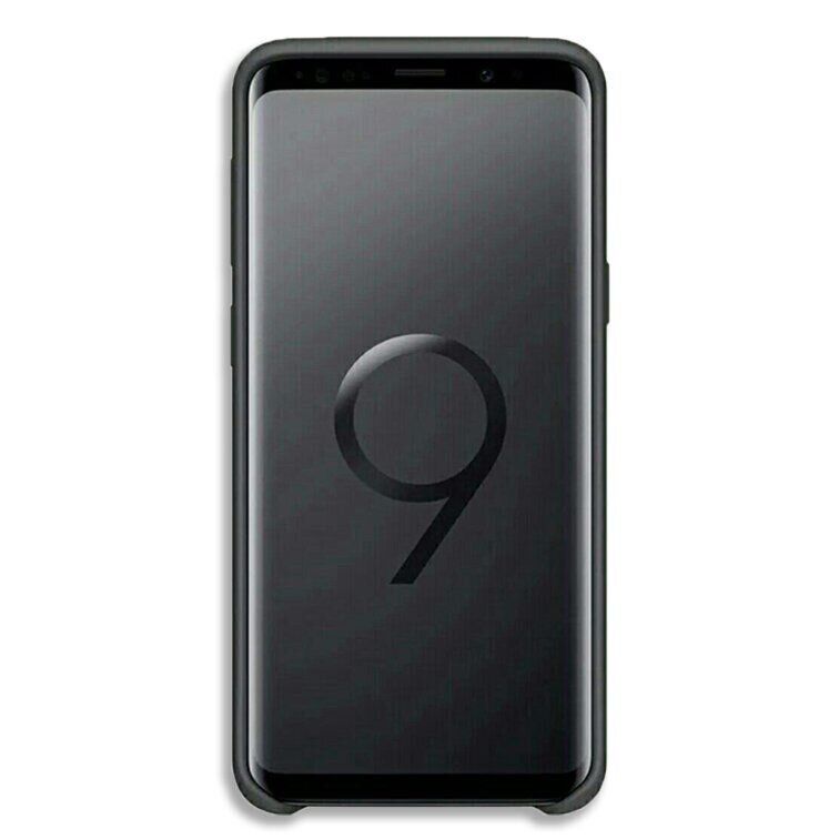 Оригинальный чехол Silicone cover для Samsung Galaxy A8 Plus (2018) - Черный фото 5