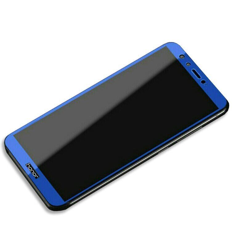 Защитное стекло 2.5D на весь экран для Huawei Honor 9 lite - Синий фото 2