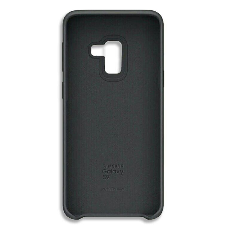 Оригинальный чехол Silicone cover для Samsung Galaxy A8 Plus (2018) - Черный фото 4
