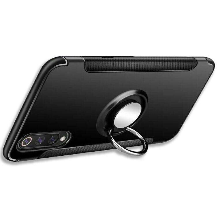 Протиударний чохол з кільцем для Xiaomi Mi9 SE - Чорний фото 4