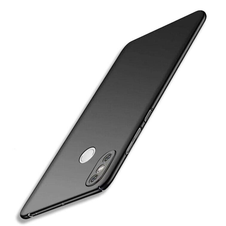 Чехол Бампер с покрытием Soft-touch для Xiaomi Mi Max 3 - Черный фото 2