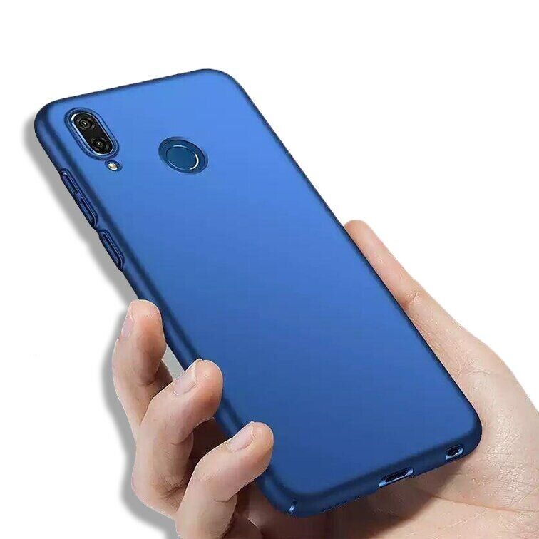 Чохол Бампер з покриттям Soft-touch для Huawei Honor Play - Синій фото 3