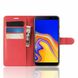 Чохол книжка з кишенями для карт на Samsung Galaxy J4 Plus - Червоний фото 2