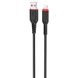 Дата кабель Hoco X59 Victory USB to Lightning (1m) - Чорний фото 1