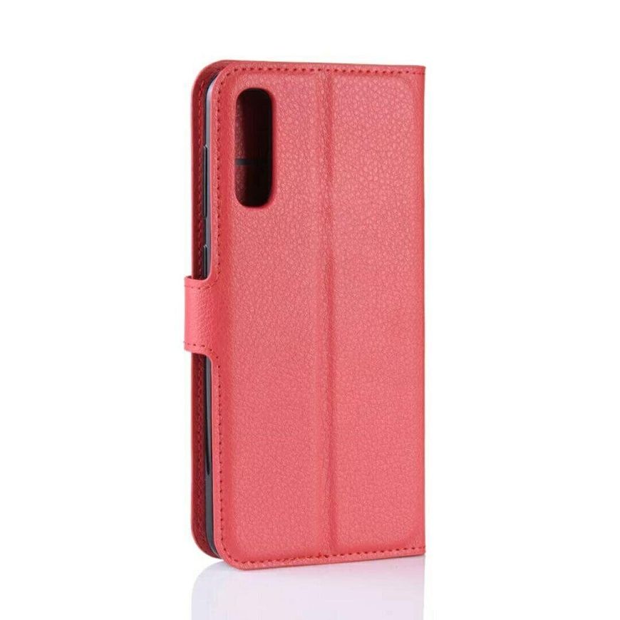 Чехол-Книжка с карманами для карт на Samsung Galaxy A30s / A50 / A50s - Красный фото 4