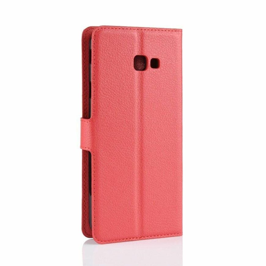 Чохол книжка з кишенями для карт на Samsung Galaxy J4 Plus - Червоний фото 5
