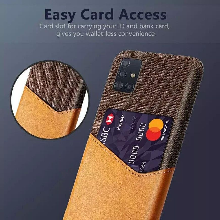 Чехол-бумажник для Samsung Galaxy A51 - Коричневый фото 3