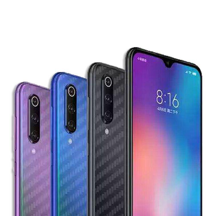 Карбоновая пленка на корпус для Xiaomi Mi9 SE - Прозрачный фото 4