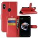 Чехол-Книжка с карманами для карт на Xiaomi Redmi Note 6 Pro - Красный фото 1