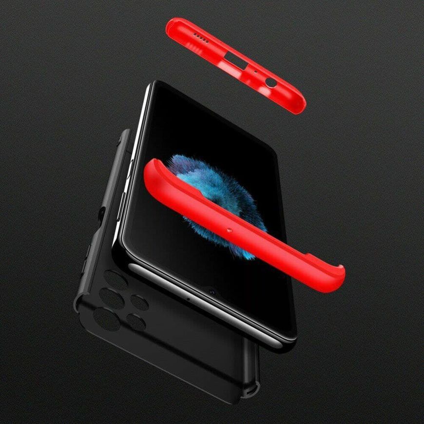 Чехол GKK 360 градусов для Samsung Galaxy A13 - Черно-Красный фото 5