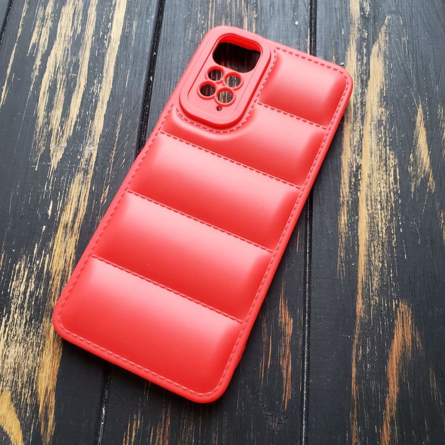 Чехол силиконовый Down Jacket для Xiaomi Redmi Note 11 4G / 11s - Красный фото 2