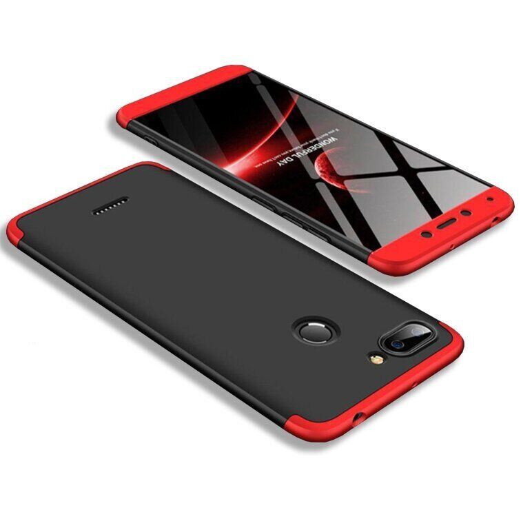 Чохол GKK 360 градусів для Xiaomi Redmi 6 - Чёрно-Красный фото 2