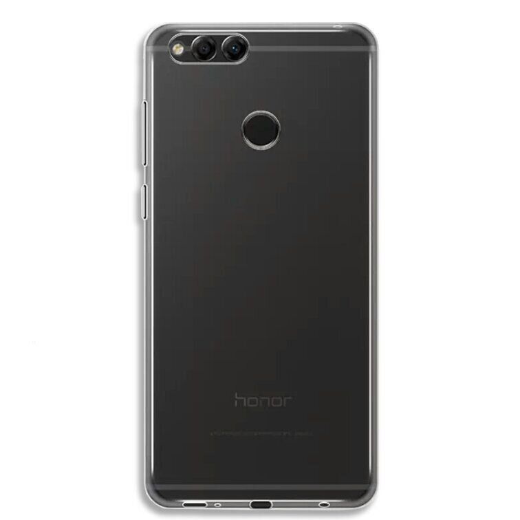 Прозрачный Силиконовый чехол TPU для Huawei Honor 7X - Прозрачный фото 2