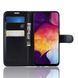 Чехол-Книжка с карманами для карт на Samsung Galaxy A70 - Черный фото 2