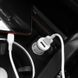 Автомобильное зарядное устройство Hoco Z27 Staunch (2USB 2.4A) (+кабель Type-C) - Белый фото 6