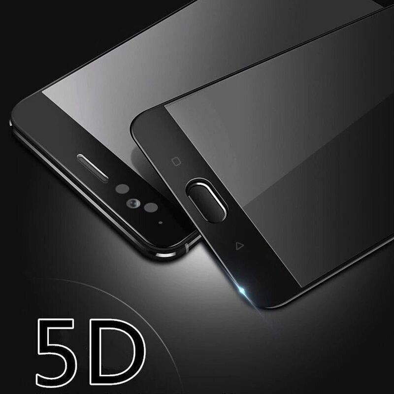 Защитное стекло Full Cover 5D для Huawei P10 - Черный фото 2