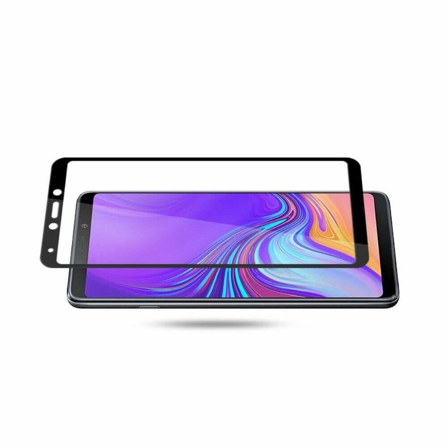 Защитное стекло 2.5D на весь экран для Samsung Galaxy A9 (2018) - Черный фото 3