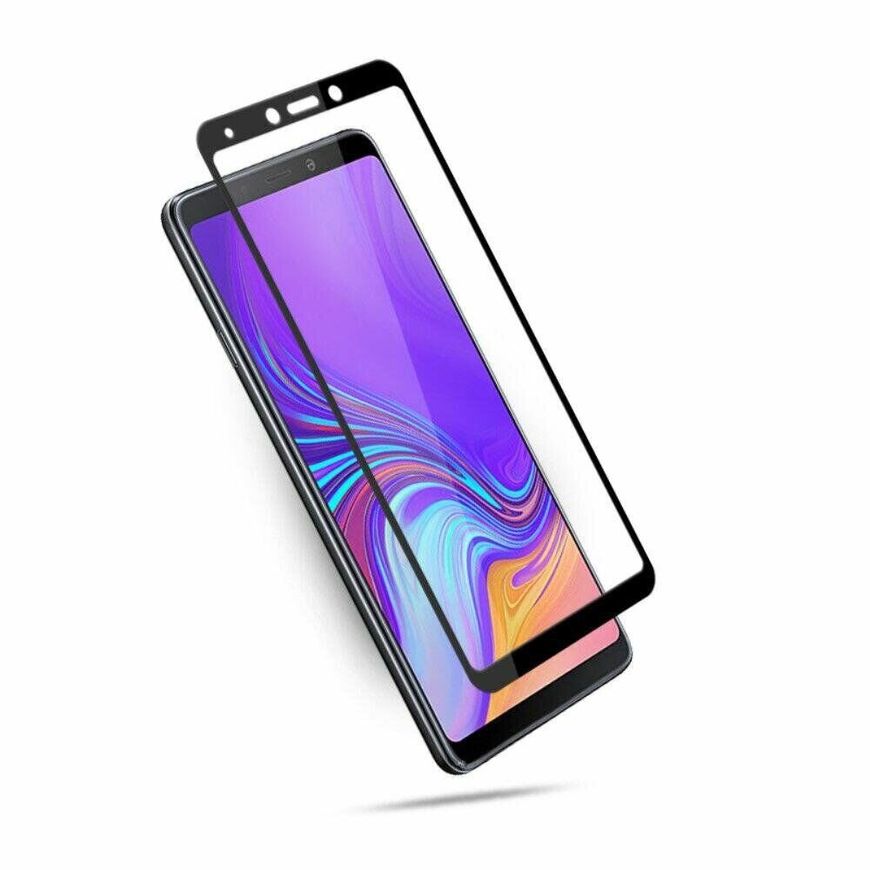 Защитное стекло 2.5D на весь экран для Samsung Galaxy A9 (2018) - Черный фото 2