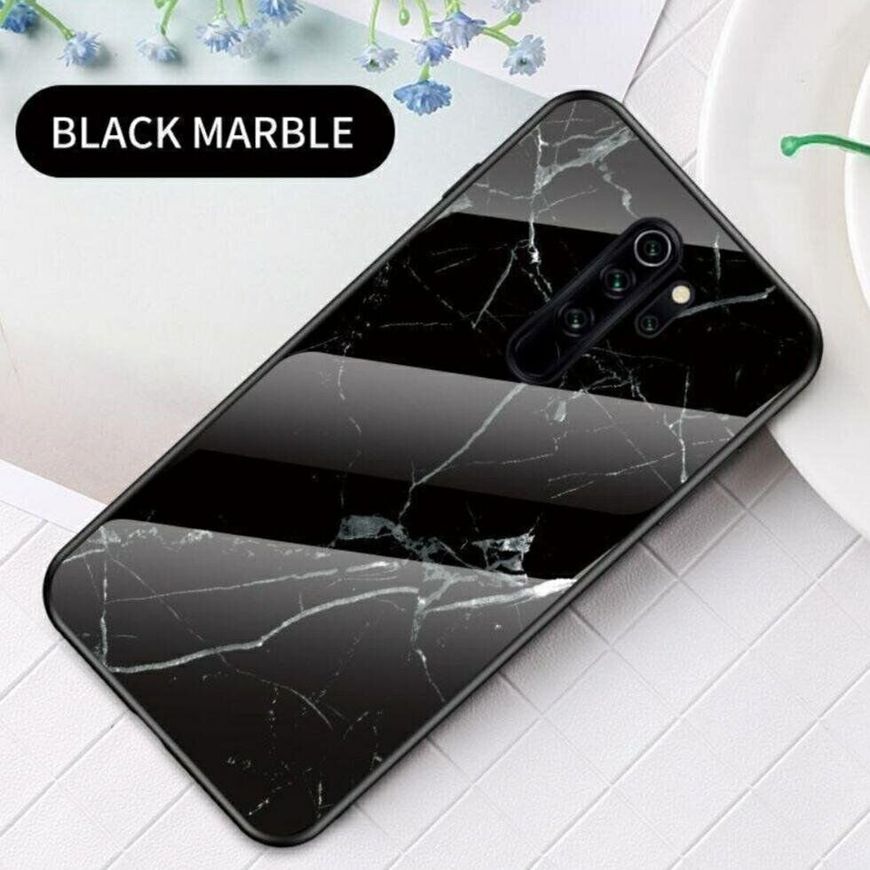 Силиконовый чехол со Luxury Marble для Xiaomi Redmi Note 8 Pro - Черный фото 2