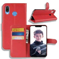 Чехол-Книжка с карманами для карт на Huawei Honor Play - Красный фото 1