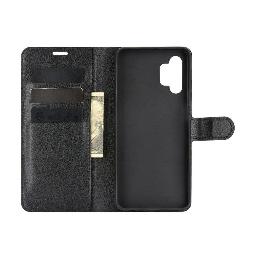 Чохол книжка з кишенями для карт на Samsung Galaxy A23 - Чорний фото 3