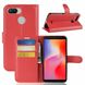 Чехол-Книжка с карманами для карт на Xiaomi Redmi 6 - Красный фото 1