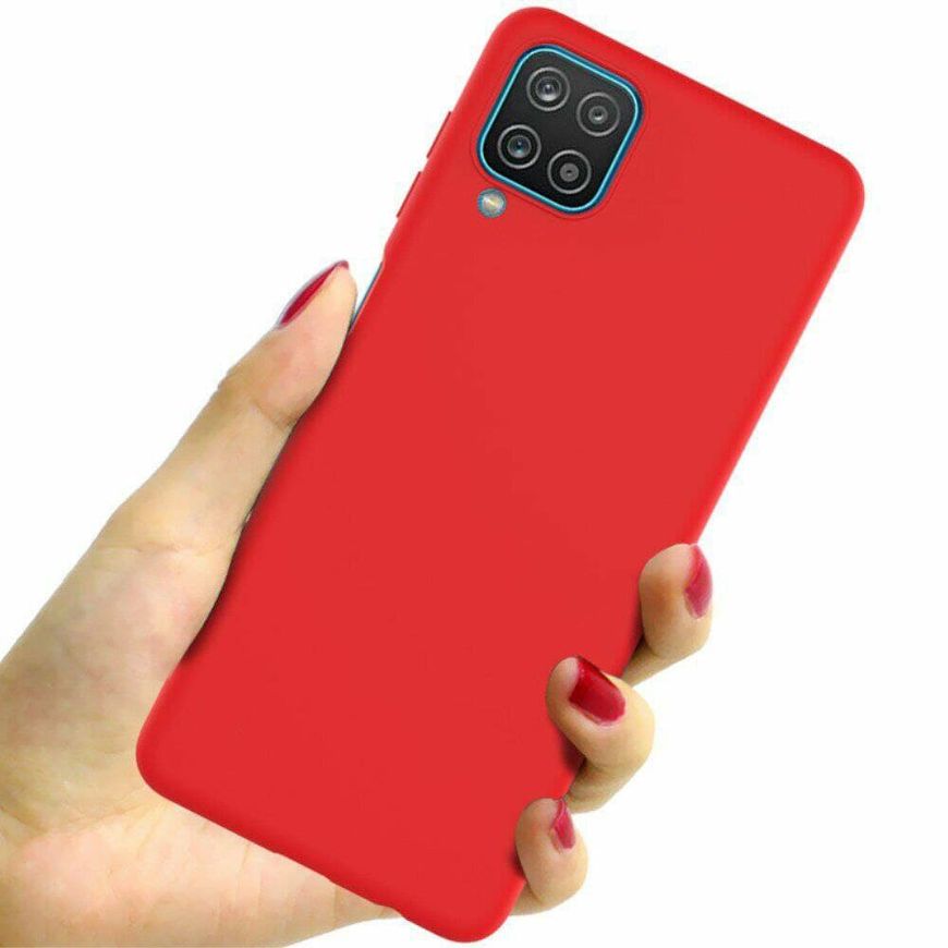Чехол Candy Silicone для Samsung Galaxy A12 - Красный фото 2