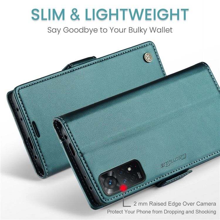 Шкіряний чохол-книжка Retro Case для Xiaomi Redmi Note 11 4G / 11s / Note 12s - Зелений фото 8