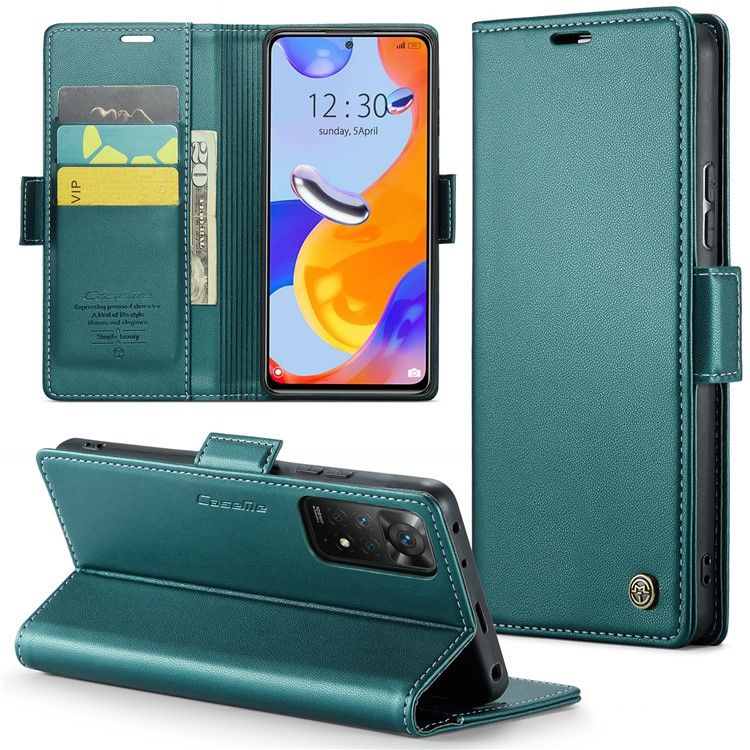 Кожаный чехол-книжка Retro Case для Xiaomi Redmi Note 11 4G / 11s / Note 12s - Зелёный фото 1