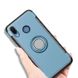 Противоударный чехол с кольцом для Huawei Honor 10 lite - Синий фото 4