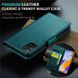 Кожаный чехол-книжка Retro Case для Xiaomi Redmi Note 11 4G / 11s / Note 12s цвет Зелёный