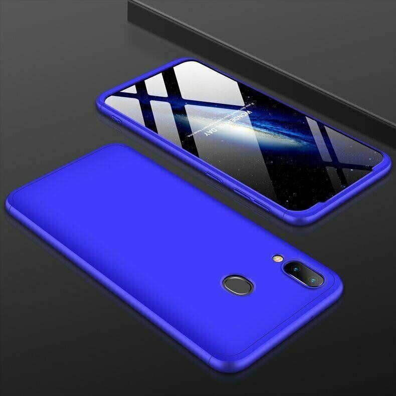 Чехол GKK 360 градусов для Samsung Galaxy M20 - Синий фото 3