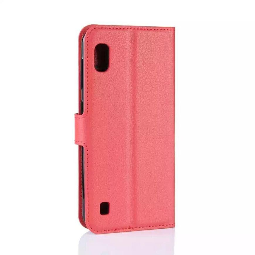 Чехол-Книжка с карманами для карт на Samsung Galaxy A10 - Красный фото 5