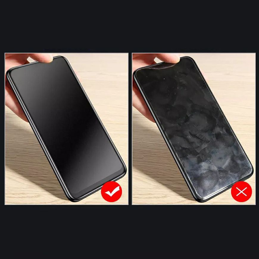 Матове захисне скло 2.5D для Xiaomi Redmi Note 11 4G / 11s / Note 12s - Чорний фото 4