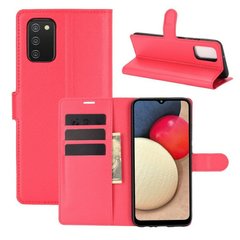 Чехол-Книжка с карманами для карт для Samsung Galaxy A02s - Красный фото 1